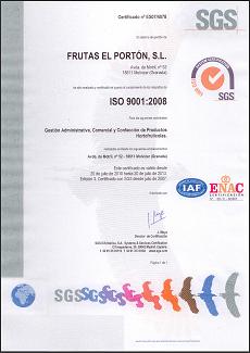 certificado iso 9001:2008
